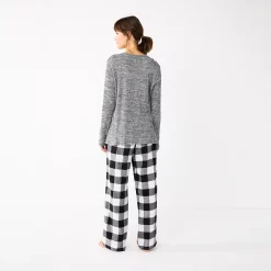 Women's Sonoma Goods For Life® Flannel Pajama Pants & Pajama Top Sleep Set -Sonoma Clothing Store 5677709 ALT
