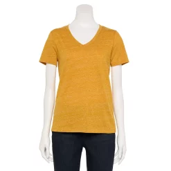 Women's Tall Sonoma Goods For Life® Everyday V-Neck Tee -Sonoma Clothing Store 5686285 Gold