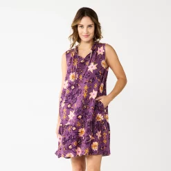 Women's Sonoma Goods For Life® Tiered Sleeveless Dress 10 Women's Sonoma Goods For Life® Tiered Sleeveless Dress -Sonoma Clothing Store 5748599 Plum Floral