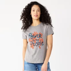 Women's Sonoma Goods For Life® Patriotic Graphic Tee -Sonoma Clothing Store 5757625 Gray Flower Power