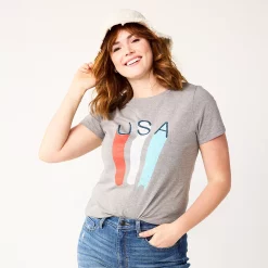 Women's Sonoma Goods For Life® Patriotic Graphic Tee -Sonoma Clothing Store 5757625 Gray Usa