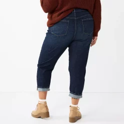 Plus Size Sonoma Goods For Life® Premium High-Waisted Boyfriend Jeans -Sonoma Clothing Store 5780060 ALT