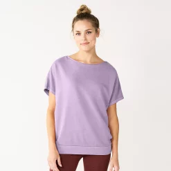 Women's Sonoma Goods For Life® Solid Back-Tie Top -Sonoma Clothing Store 5816099 Light Purple
