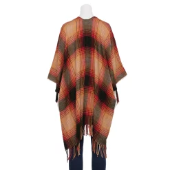 Women's Sonoma Goods For Life® Fireplace Plaid Topper with Toggles -Sonoma Clothing Store 5831811 ALT