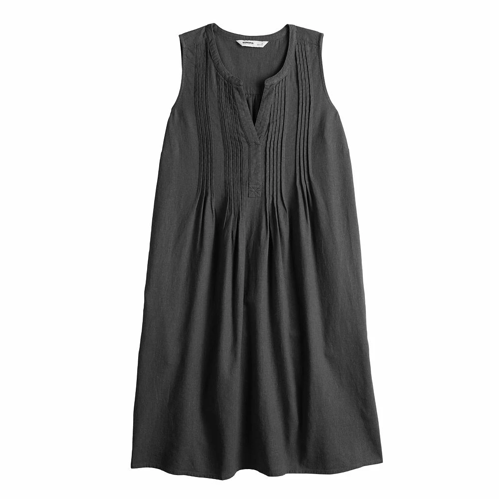 Women's Sonoma Goods For Life® Sleeveless Pintuck Tank Dress 5 Women's Sonoma Goods For Life® Sleeveless Pintuck Tank Dress - Image 3