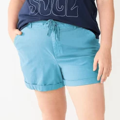 Plus Size Sonoma Goods For Life® Utility Shorts -Sonoma Clothing Store 5926948 Light Blue