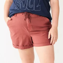 Plus Size Sonoma Goods For Life® Utility Shorts -Sonoma Clothing Store 5926948 Maron Petl