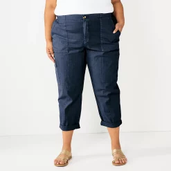 Plus Size Sonoma Goods For Life® Cargo Utility Capri Pants