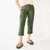 Women's Sonoma Goods For Life® Cargo Utility Capri Pants 2 Women's Sonoma Goods For Life® Cargo Utility Capri Pants -Sonoma Clothing Store 5928818 Olive