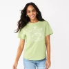 Women's Sonoma Goods For Life® Relaxed Graphic Tee 2 Women's Sonoma Goods For Life® Relaxed Graphic Tee -Sonoma Clothing Store 5974706 Green Mind