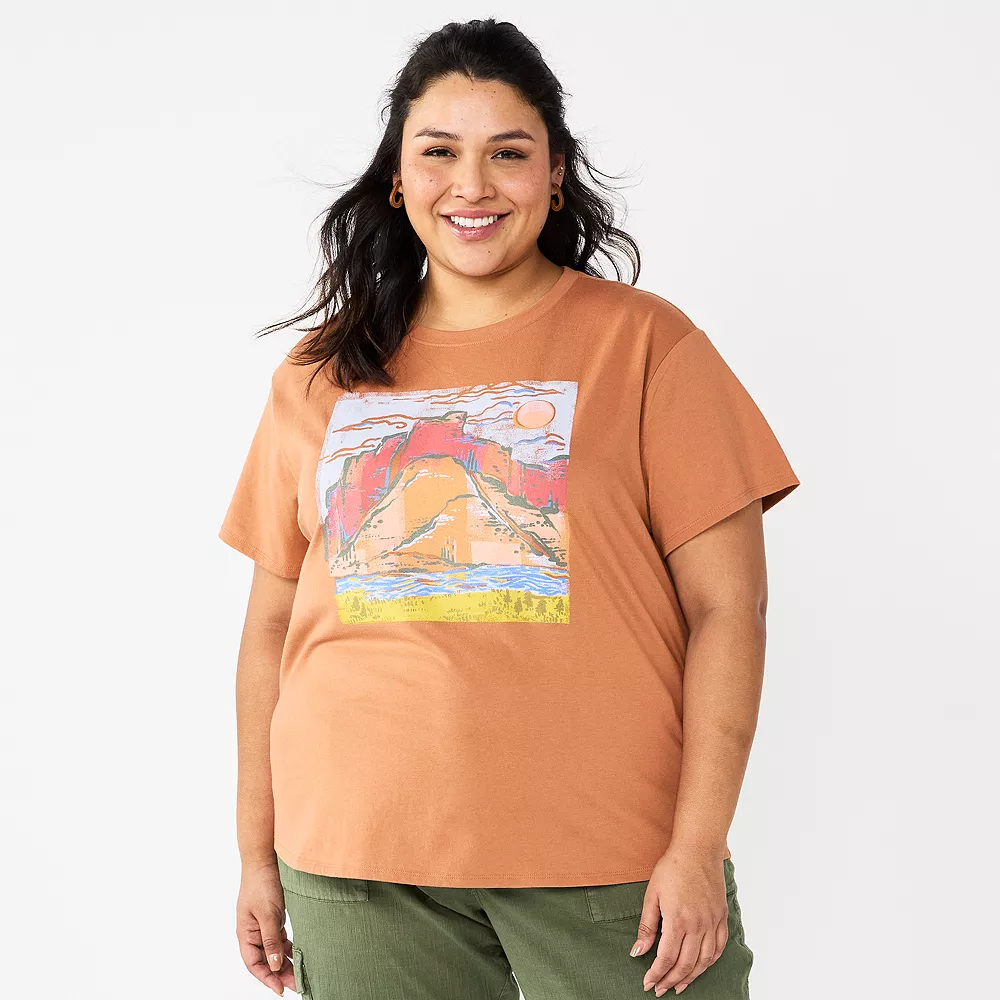 Plus Size Sonoma Goods For Life® Relaxed Graphic Tee 6 Plus Size Sonoma Goods For Life® Relaxed Graphic Tee - Image 4