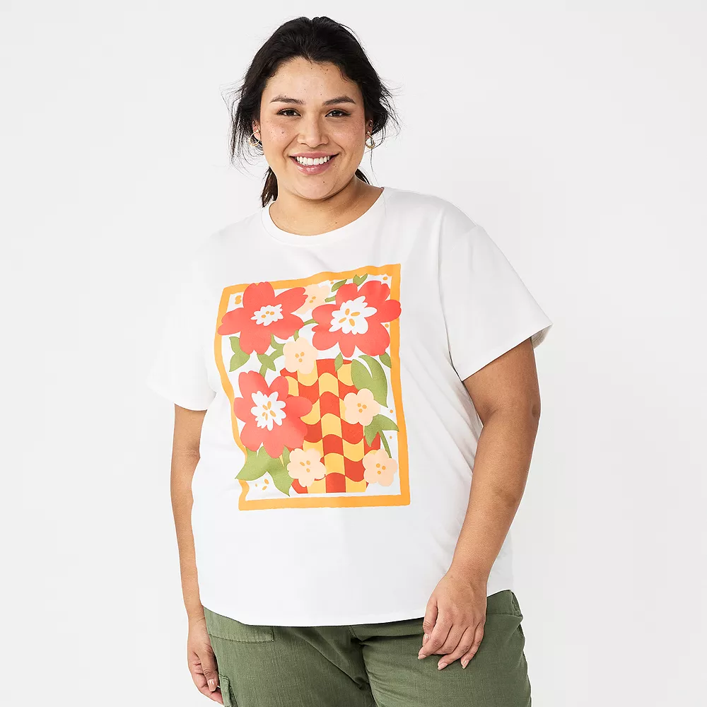 Plus Size Sonoma Goods For Life® Relaxed Graphic Tee 5 Plus Size Sonoma Goods For Life® Relaxed Graphic Tee - Image 3