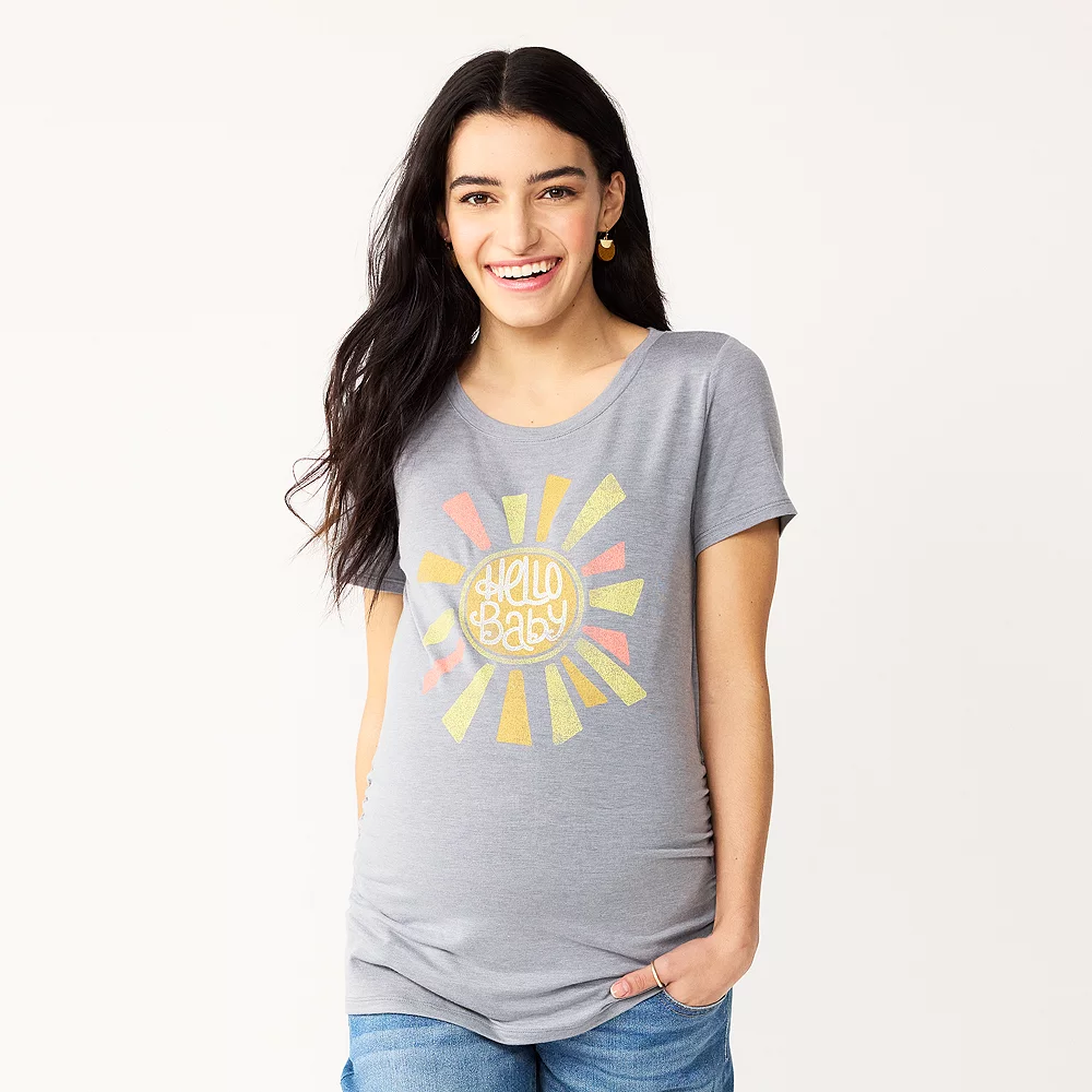 Maternity Sonoma Goods For Life® Fitted Crewneck Graphic Tee 6 Maternity Sonoma Goods For Life® Fitted Crewneck Graphic Tee - Image 4