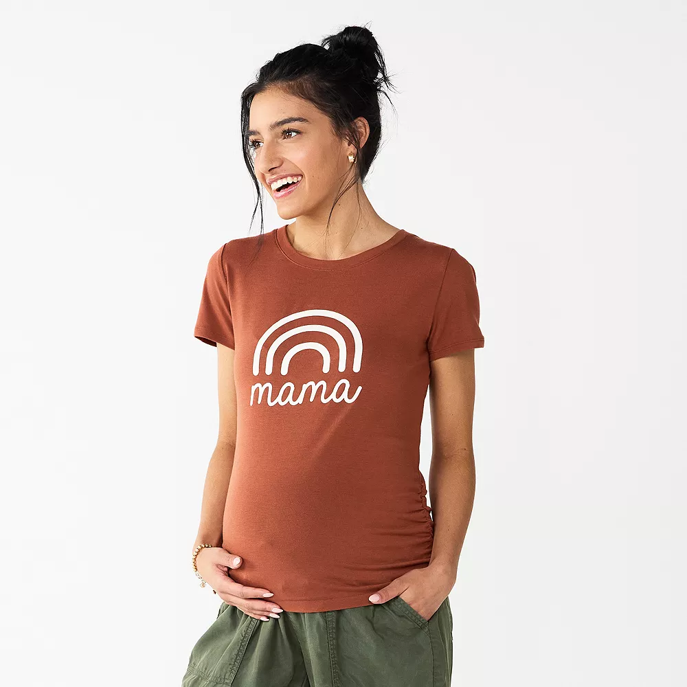 Maternity Sonoma Goods For Life® Fitted Crewneck Graphic Tee 7 Maternity Sonoma Goods For Life® Fitted Crewneck Graphic Tee - Image 5