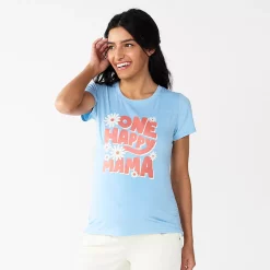 Maternity Sonoma Goods For Life® Fitted Crewneck Graphic Tee 18 Maternity Sonoma Goods For Life® Fitted Crewneck Graphic Tee -Sonoma Clothing Store 6120299 One Happy Mama